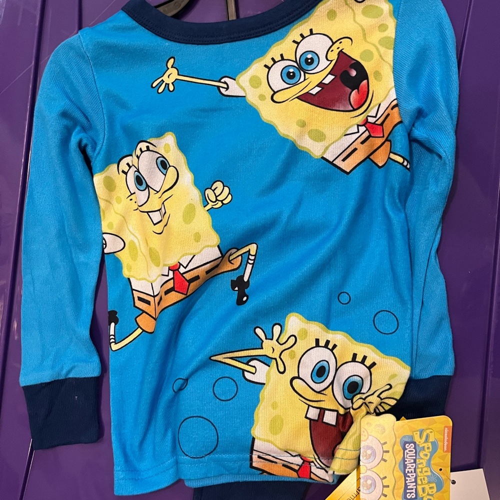 SpongeBob SquarePants Blue Long Sleeve Top